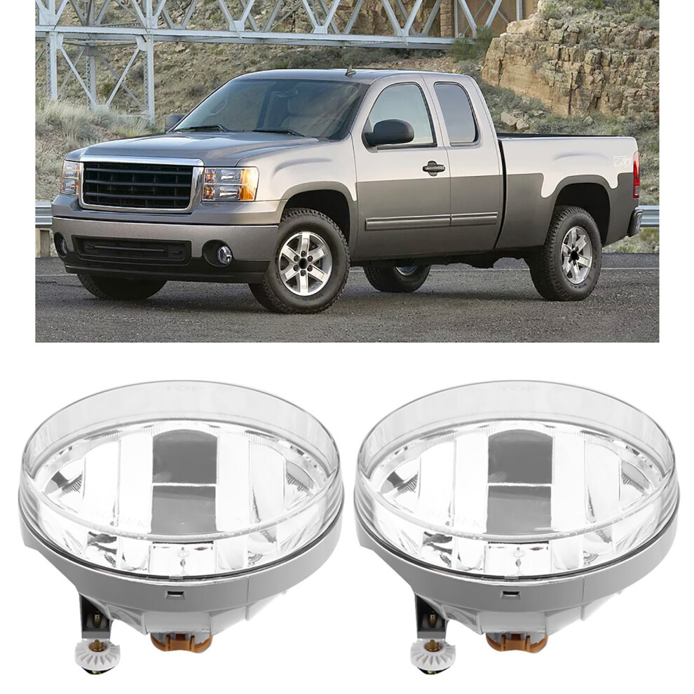 Pair Of Car Fog Lights Driving Bumper Lamps&Bulbs For Sierra 1500 2500Hd 3500 Hd 07Â14 8351324024244