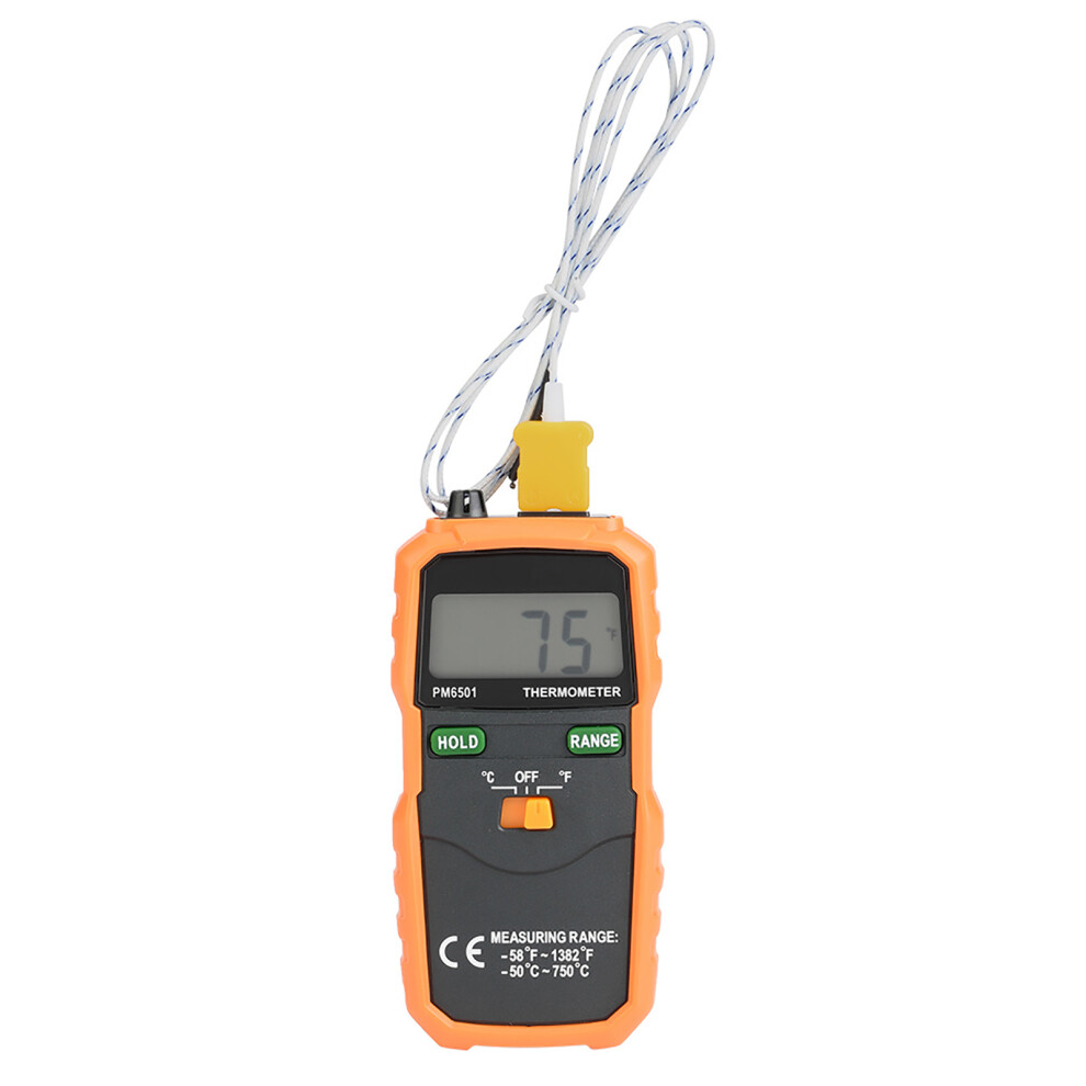 PEAKMETER PM6501 K Type Digital LCD Temperature Thermometer Testing Tool