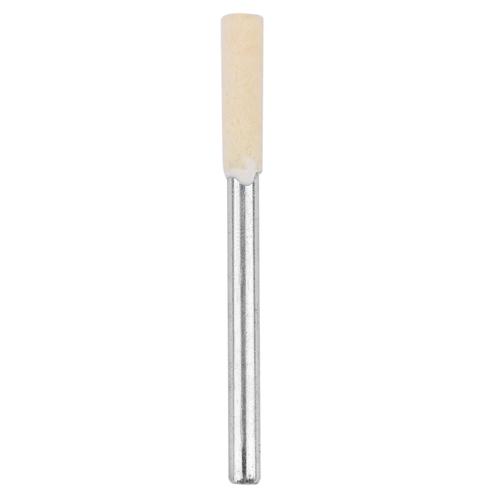 12Pcs Cylindrical Wool Grinding Polishing Head Buffing Wheel 3Mm Shank For Rotary Tool (3Mm) 8701324025350