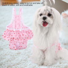 Hundehygiene-Hose rosa, atmungsaktiver Baumwollsanitarstop, Menstruationsschutz
