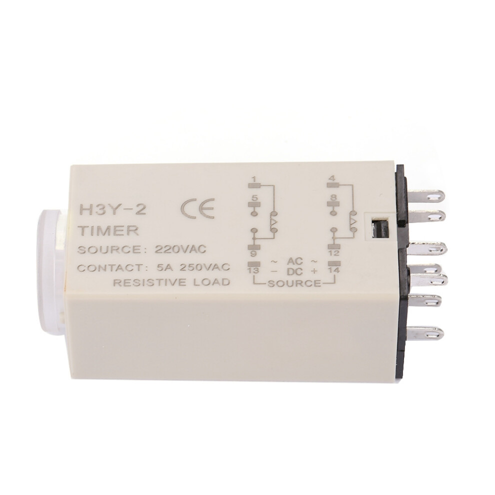 Ac H3y-2 Delay Timer Time Relay 0-10 Second 10S 10Sec 7651324025946