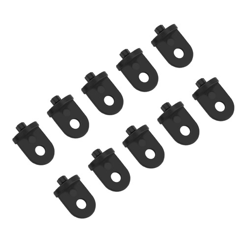 10 PCS Plastic Greenhouse Hook Plant Flower Hanger (Black) 2