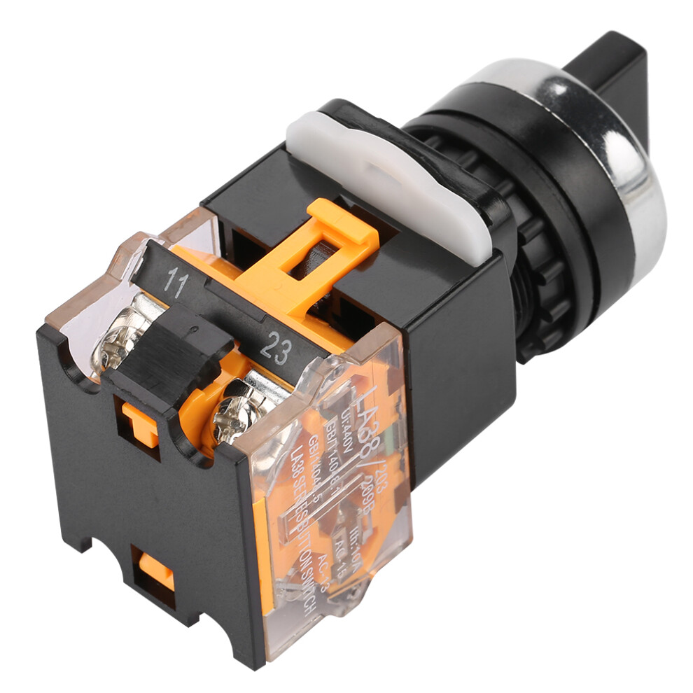 22Mm 2 Position Auto Reset Selector Momentary Rotary Switch La38â11X22 8701324027118