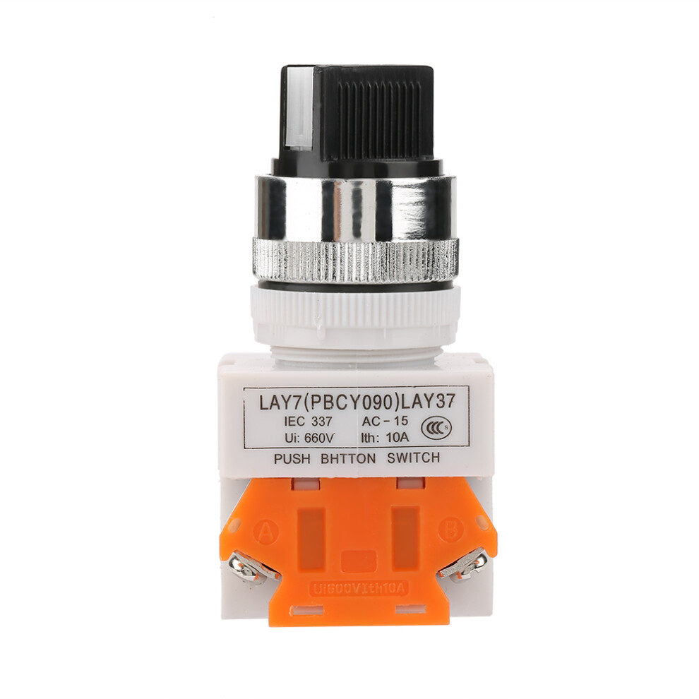 2 Position Maintained Selector Self Locking Rotary Switch Short Handle Lay37-11X/21 9371324027129