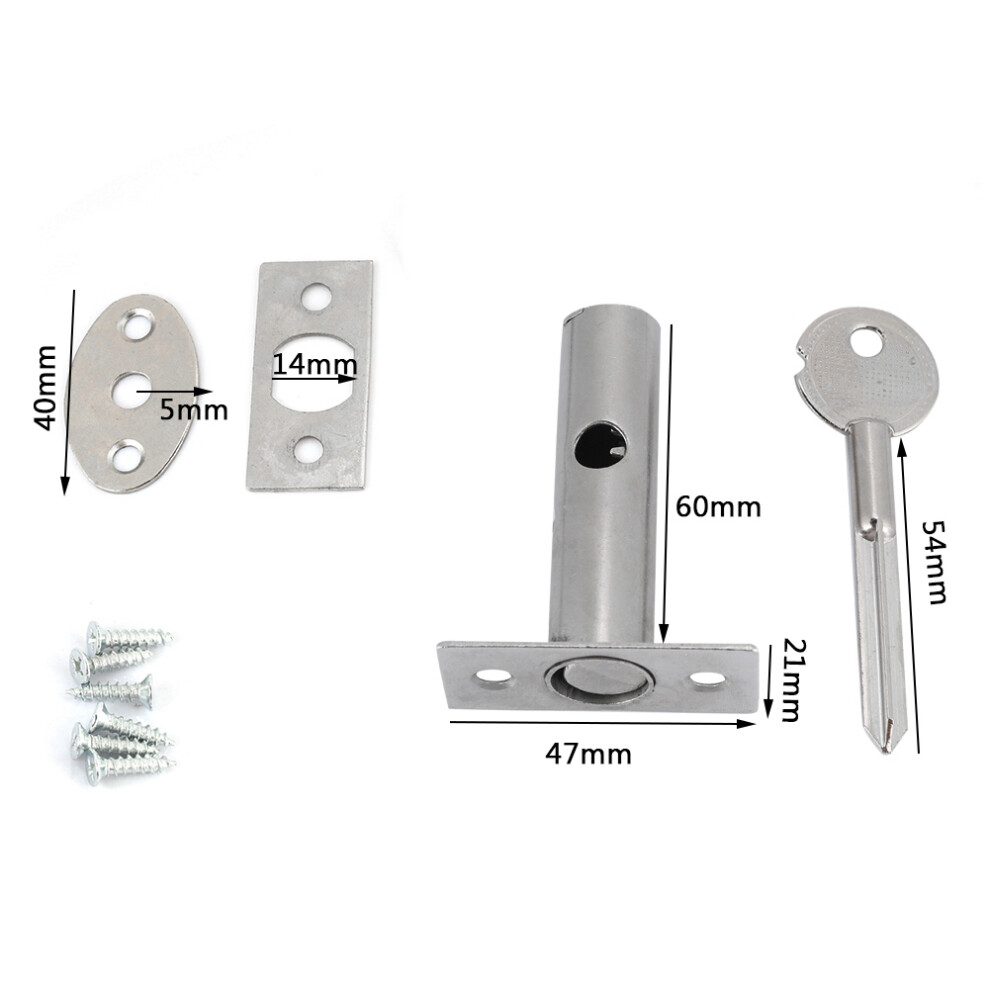 Iron Hardware Pipe Tube Well Invisible Lock For Fireproof Door Escape Aisle 8451324026801