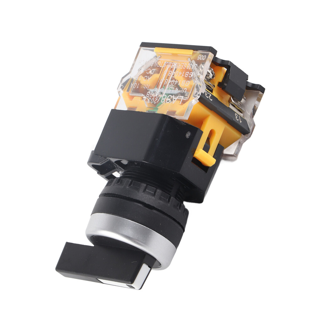 22Mm 3 Position Auto Reset Selector Rotary Switch Long Handle La38â20Bx33 8751324026994