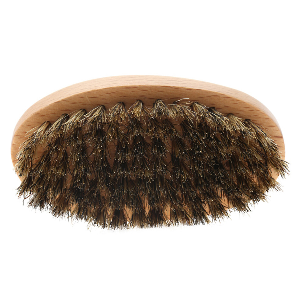 Men Face Hair Cleaning Brush Moustache Oval Beard Shaving Massage Brush