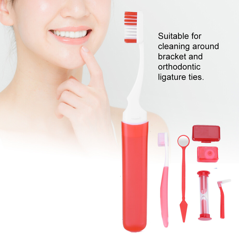Tooth Brush Mouth Mirror Interdental Brush Dental Floss Oral Tools Orthodontic Oral Care 01#