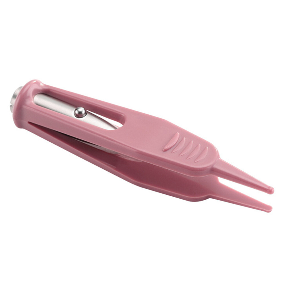 Baby Safe Nose Clean Clip Led Tweezers Pincet Forceps Ear Nose Clean Navel Pinza Infant Toddle Care Booger Remover Light