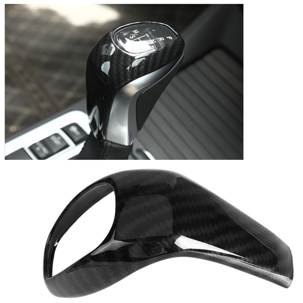 Carbon Fiber Style Car Gear Shift Head Cover Trim For Bmw X1 F48 2 Series F46 2015-2018 4041324030591