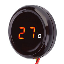 Digital Thermometer Water Temperature Meter Gauge for Honda / Kawasaki / Yamaha / Suzuki (Red Light)
