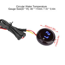 Digital Thermometer Water Temperature Meter Gauge for Honda / Kawasaki / Yamaha / Suzuki (Blue Light)