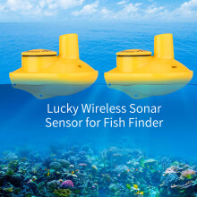 Kabelloser Sonar-Sensor 45 m Tiefe für Fischfinder, 125 kHz, 90