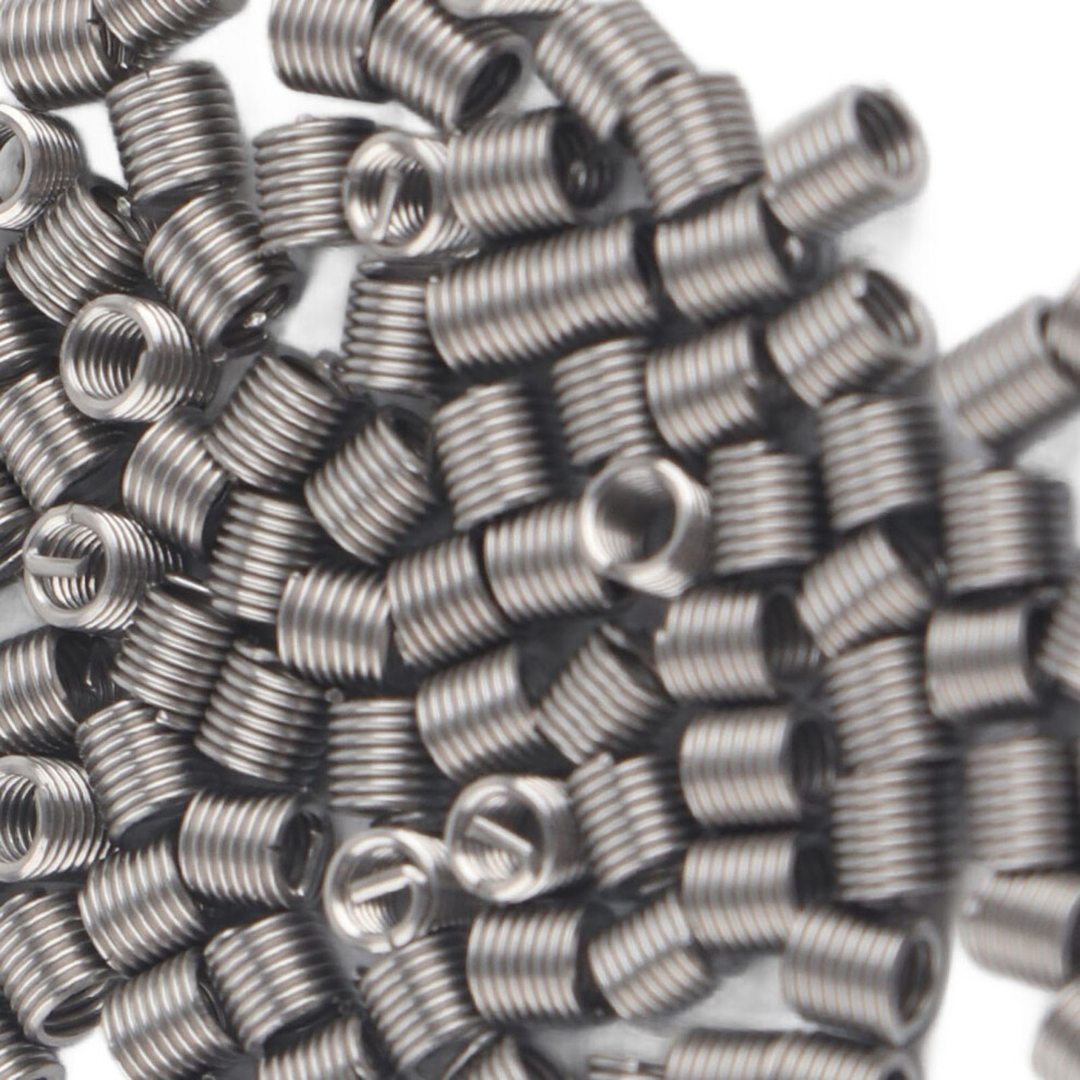 100Pcs M2 Stainless Steel Ss304 Coiled Wire Helical Screw Thread Inserts (M2*0.4*2 D) 8731324032713