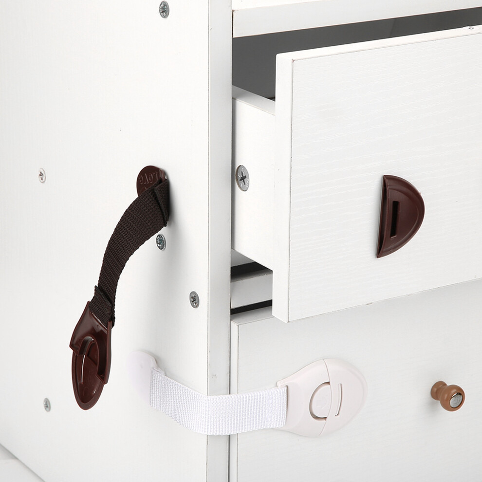 4Pcs Baby Child Kids Adhesive Door Cupboard Safety Lock Cabinet Fridge Drawer Locks