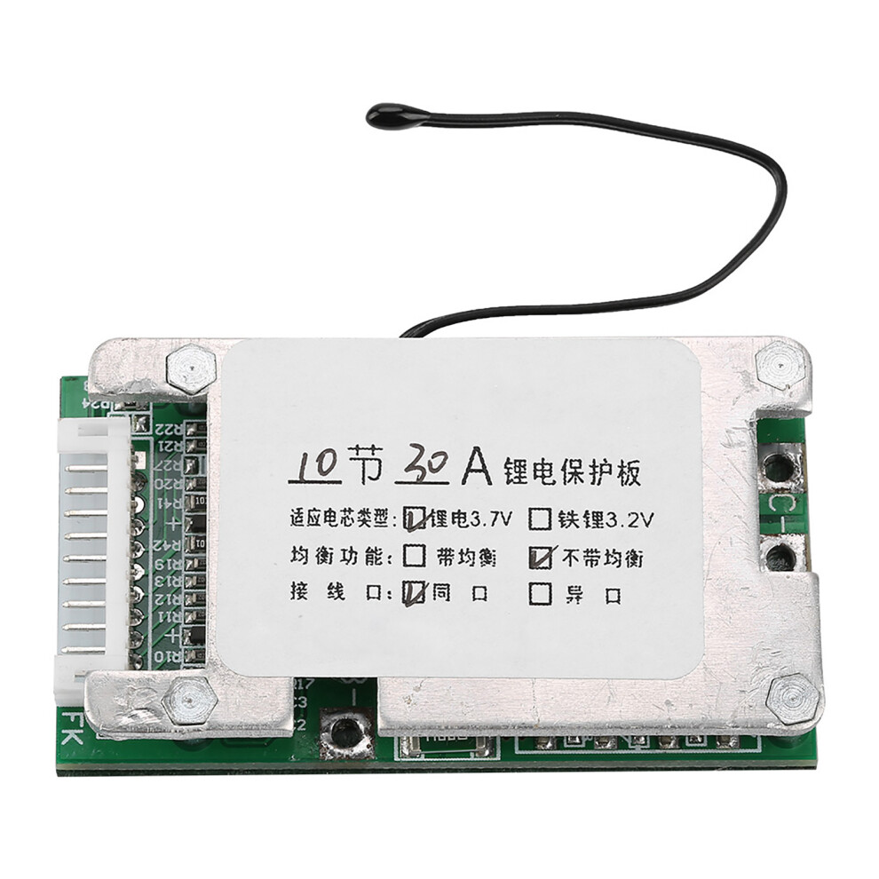 10S 36V 30A Lithium Battery Protection Board 3.7V Li Ion Cell Bms Pcb Board 7901324033893