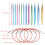 26Pcs Interchangeable Aluminium Knitting Needle with 4Pcs Circular Plastic Wires Set 3