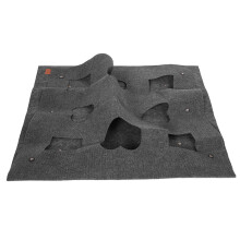 Thermaler Katzen-Spielmatte 2x1 m Rutschfeste interaktive Kratzfläche in Dunkelgrau
