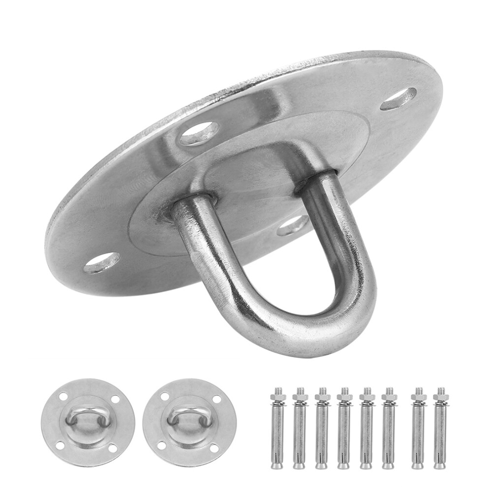 Stainless Steel Mount Anchor & Bolts Ceiling Buckle Hook Fixed Disc For Yoga Hammock 7601324035605
