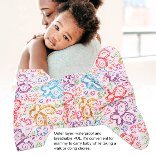 Reusable Infant Swim Diaper Washable Pocket Cloth Hook Loop Operating System Size Adjustable  BL001