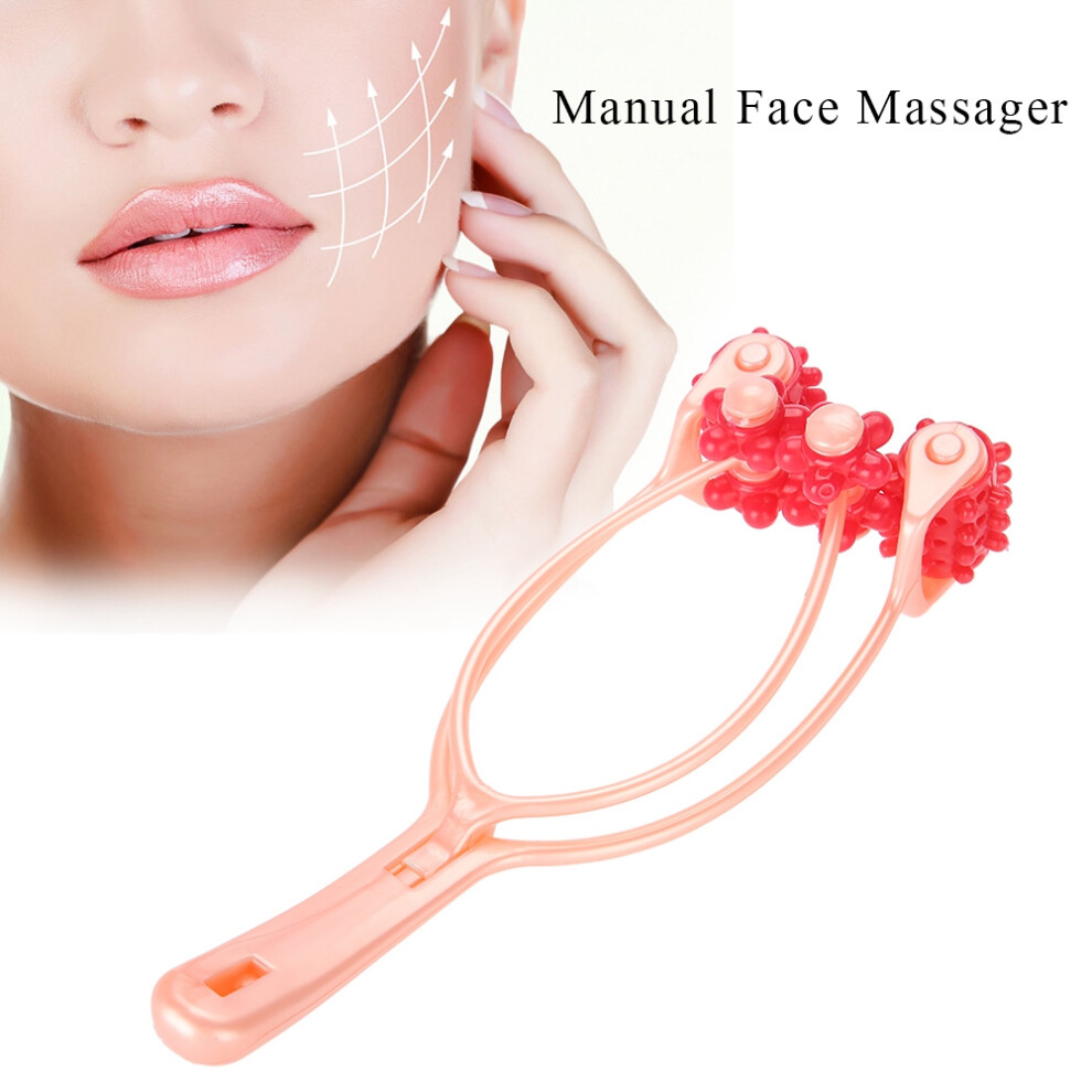 Portable Manual Face Massager 4 Roller Face Body Shaping Lifting Slimming