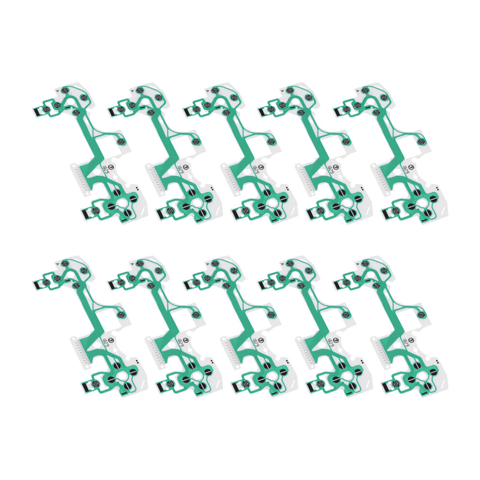 10Pcs Replacement Part Keypad Conductive Film For Sony Playstation 4 Ps4 Controller Green 4621324038324
