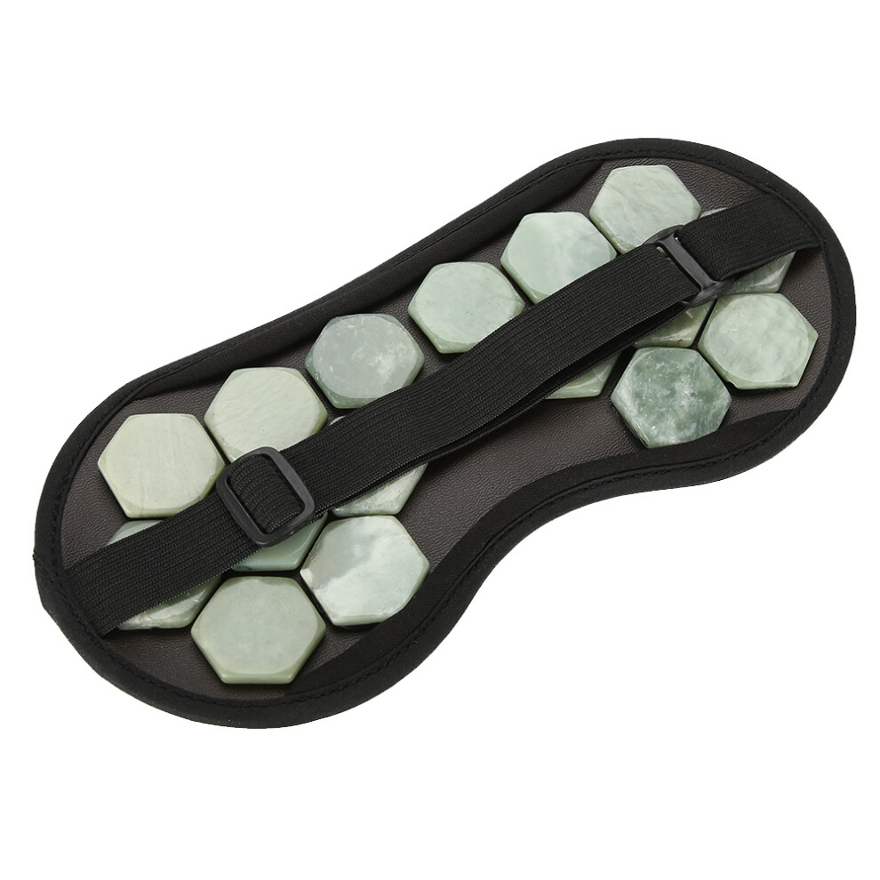 Natural Jade Stone Germanium Eye Mask Magnet Therapy Sleeping Eyeshade Health Care Jade Stone