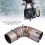 Motorcycle Exhaust Middle Pipe Link Connect for CB1000R 2008‑2017 5