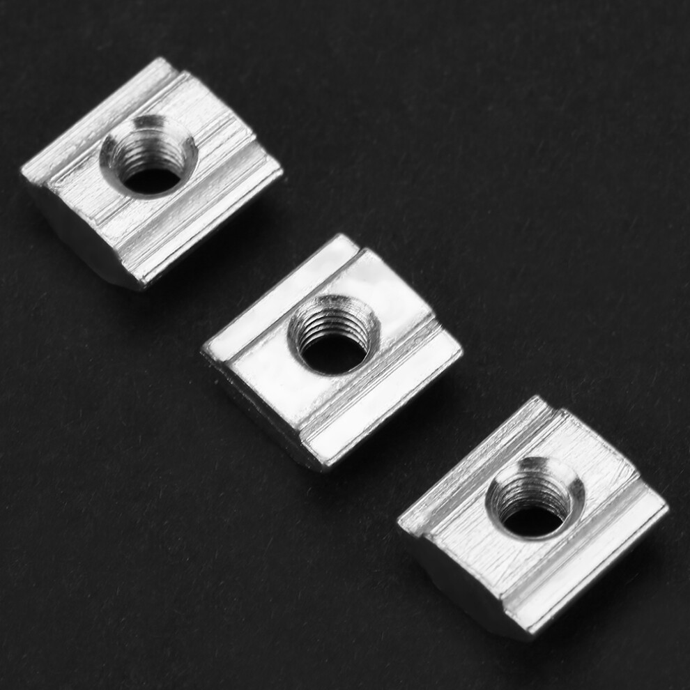 50Pcs Carbon Steel Sliding T Slot Nut For 20 Series Aluminum Profile Accessories M3*10*5 7901324041690