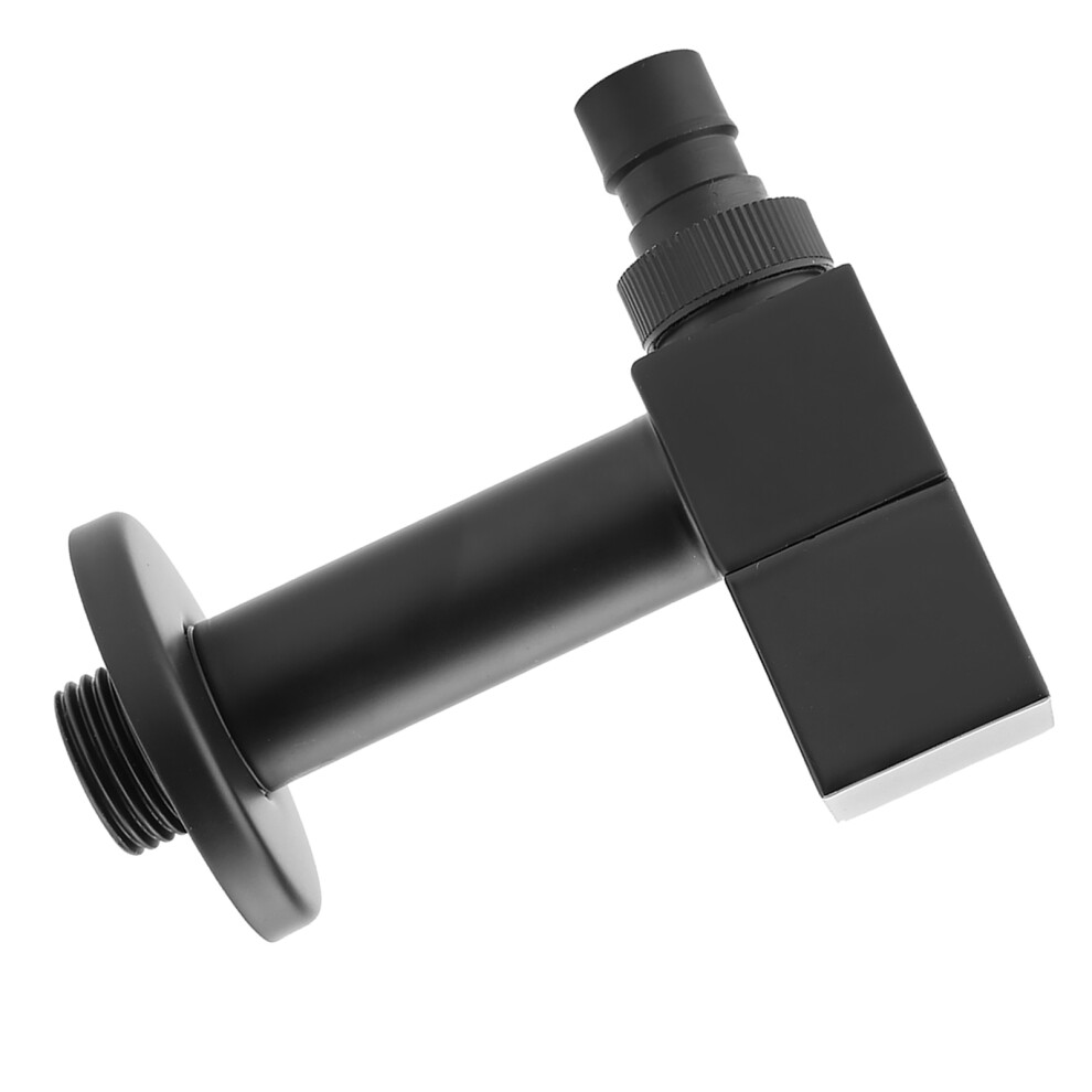 Black Brass Square Washing Machine Faucet Wall Mount Laundry Cold Water Tap(G1/2 Thread) 4941324041620