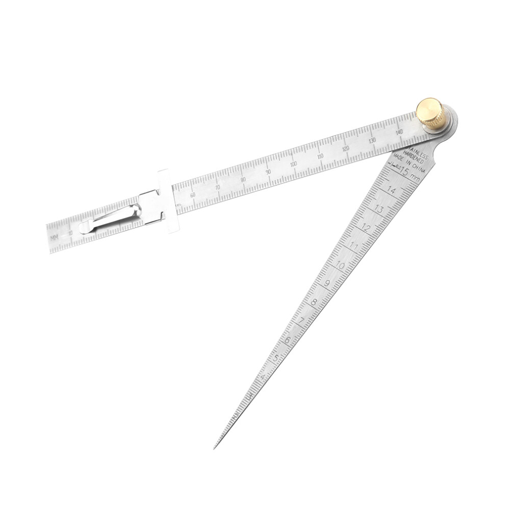 Stainless Steel Welding Taper Feeler Gauge Ruler Hole Inspection Tool 1-15Mm 9391324043004