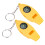 4-in-1 Notfallüberlebenspfeife Kompass Thermometer Lupe, Gelb 7