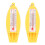 4-in-1 Notfallüberlebenspfeife Kompass Thermometer Lupe, Gelb 5