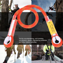 Außenbereich Survival Kletterseil 150cm mit Ringschlinge in Orange