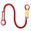 Außenkletterseil mit Ringlager – 150 cm rot 2