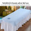 Weiche hellblaue Baumwoll-Massage-SPA-Bettbezug mit Gesichtsausschnitt, 80*200cm 10