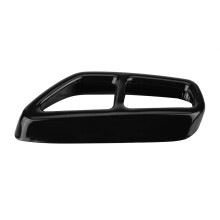 2 Stück Schwarzer Auspuff-Endrohrabdeckung für BMW 5er G30 2017-2018 20,5*10cm