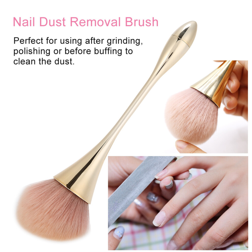 Nail Dust Removal Brush Long Handle Manicure Nail Art Tools  Nail Powder Cleaning Brush
