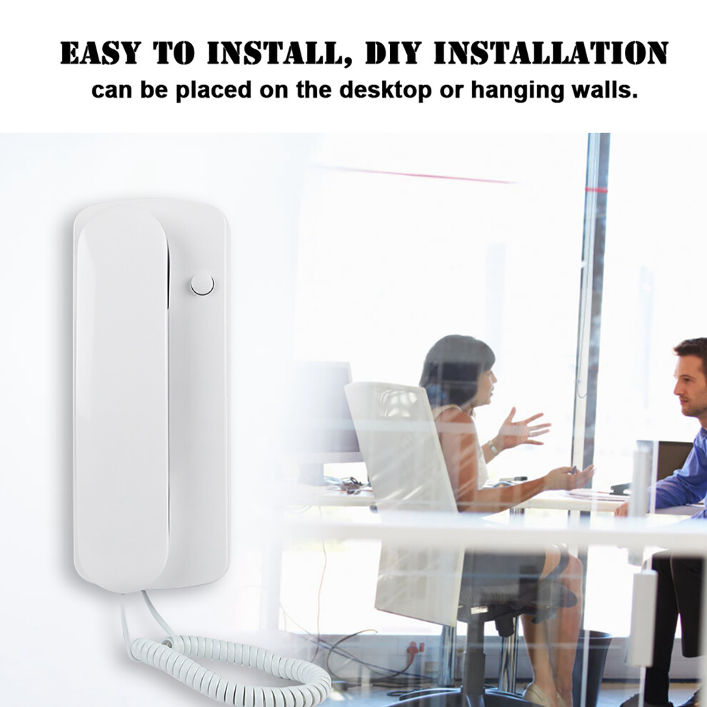 Wired Two Way Intercom Doorphone Audio Villa Home Office Nonvisual Walkie Talkie 3511324048052