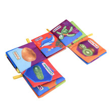 Baby Kids Colorful Cloth Book Educational Children Learning Cartoon Reading Books(4pcs/set)
