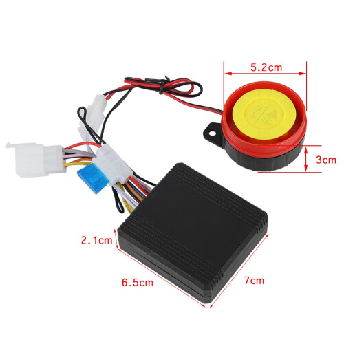 12V Motorcycle Anti theft Security Alarm System Remote Control Engine Start Universal 2