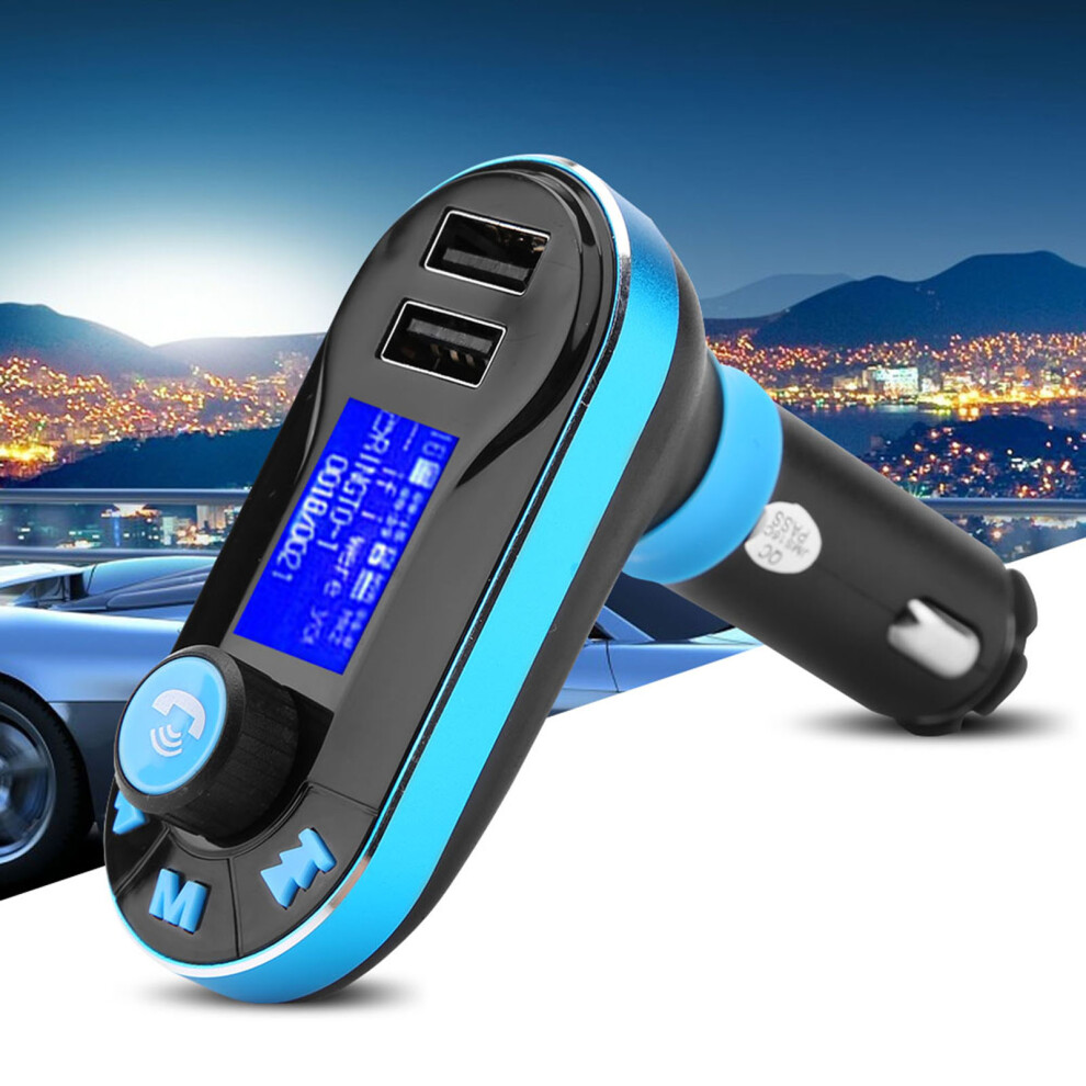 Wireless Car Dual Usb Port Bluetooth Mp3 Fm Transmitter Radio Car Kit 9481324050666