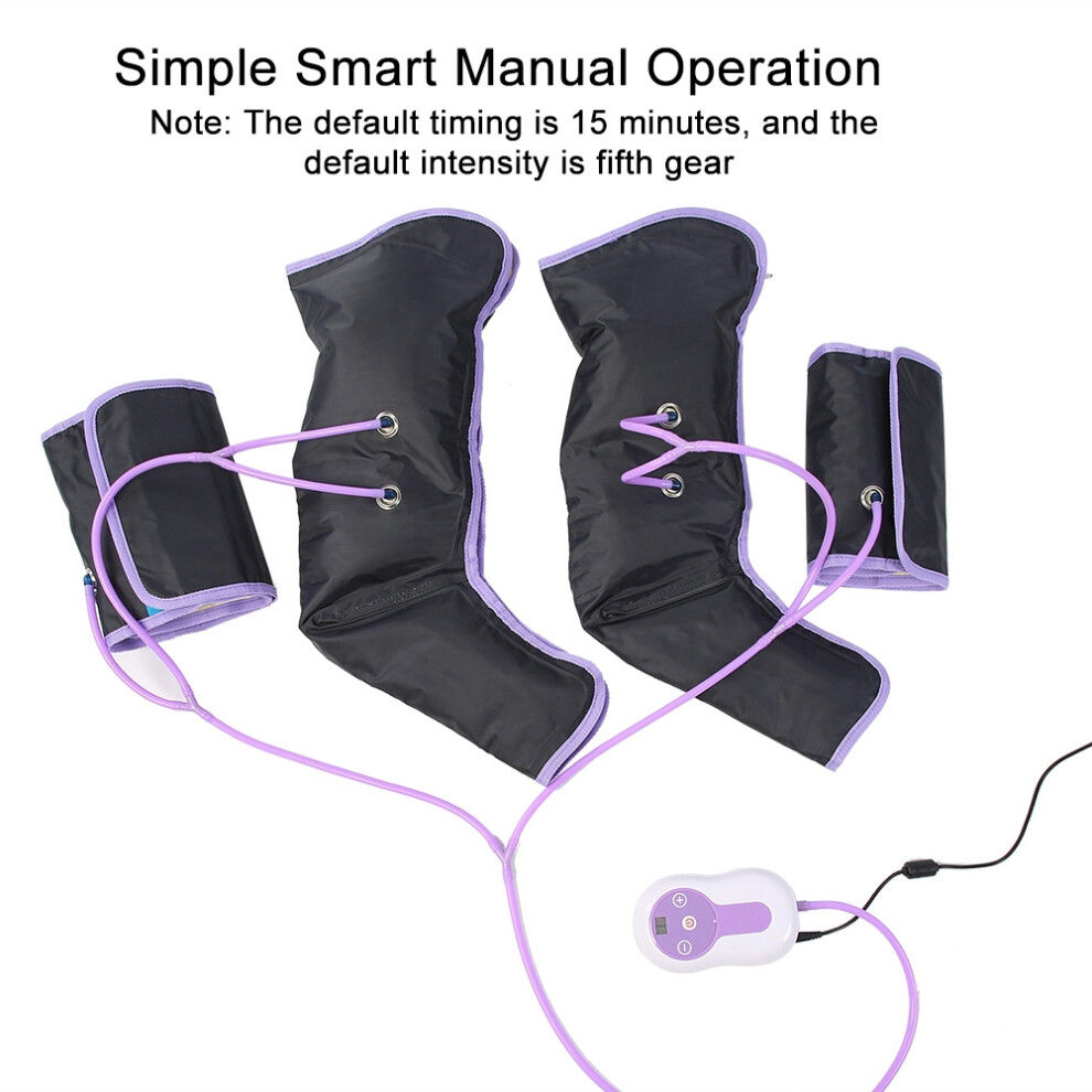 Air Compression Leg Massager Electric Circulation Leg Wraps For Foot Ankles Calf Therapy