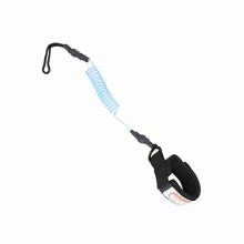 Stand Up Paddle Board 5mm Coiled Spring Leg Foot Rope Surfing Leash for Surfboard (blue)
