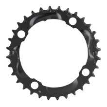 32T 104mm Stahl-Mountainbike-Kettenblatt, leichtes Schwarz