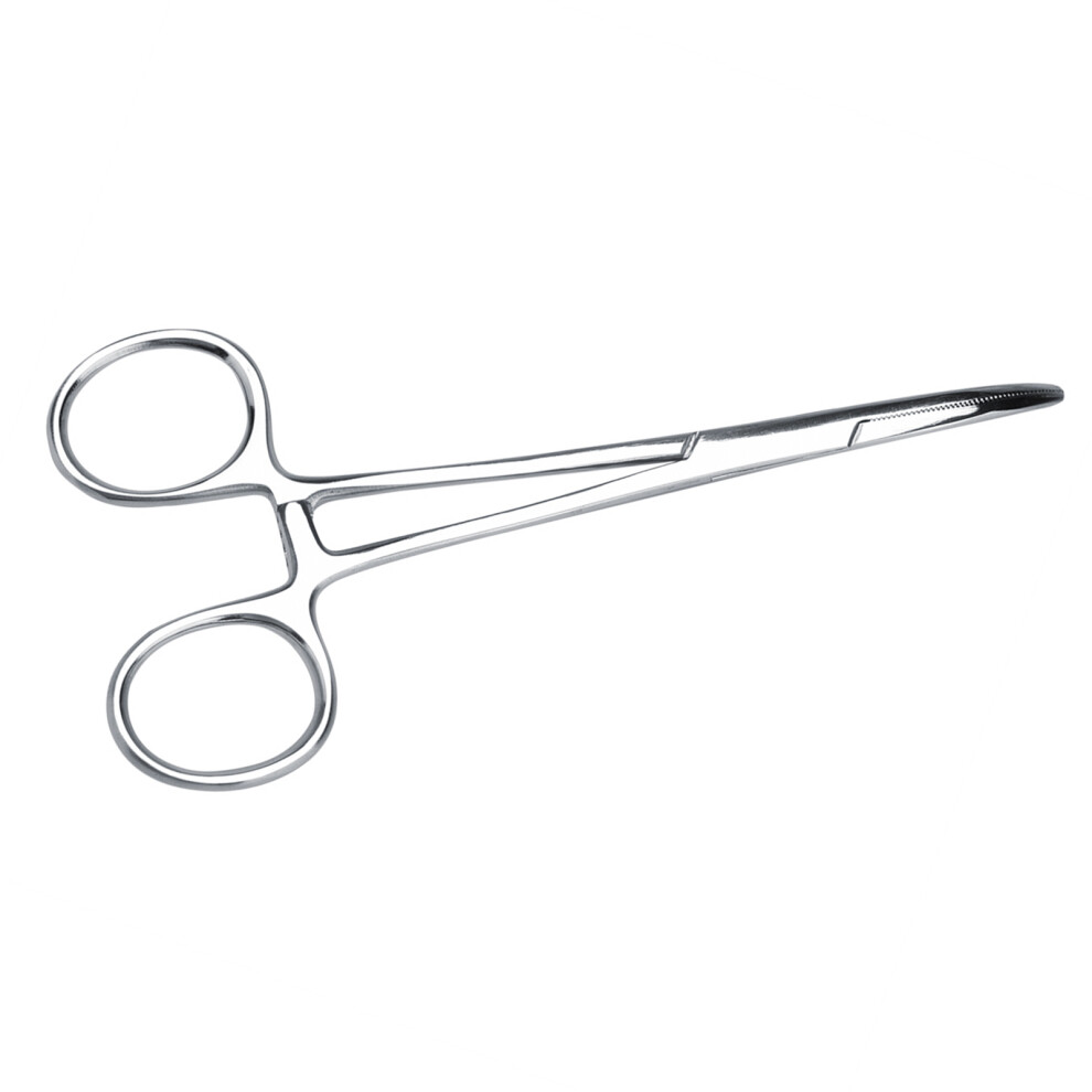 Stainless Steel Pet Dog Cat Ear Hair Tweezers Curved Tip Cleaning Clamp