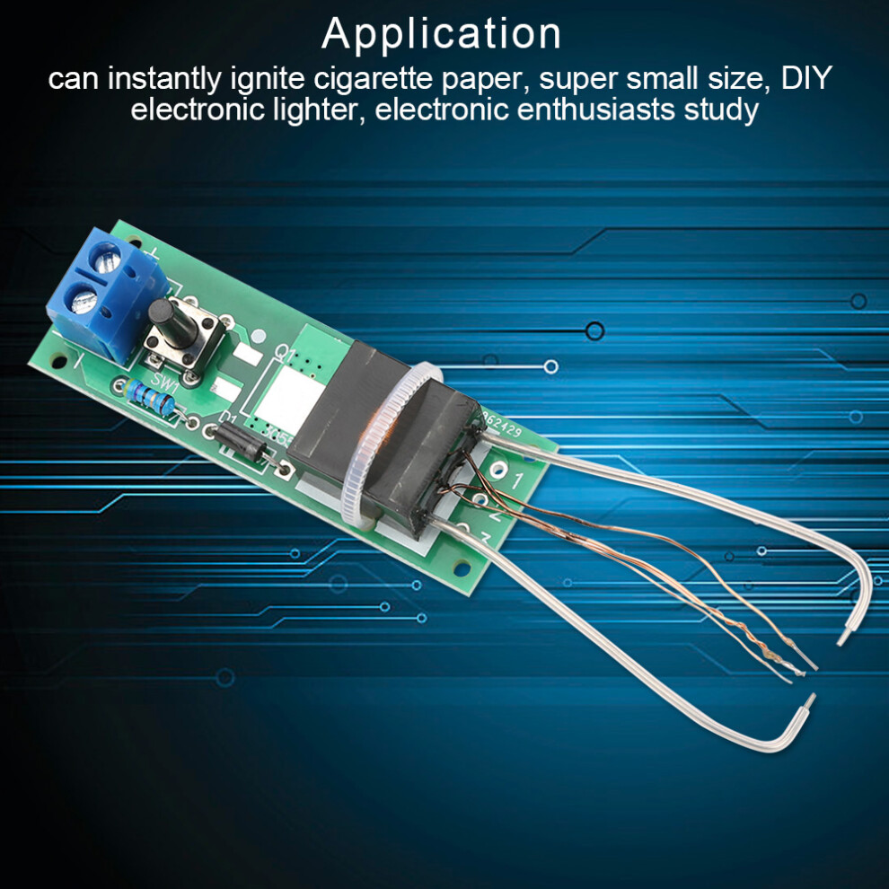 High Voltage Pulse Generator DIY Kit Arc Igniter Coil Module for Cigarette Lighter
