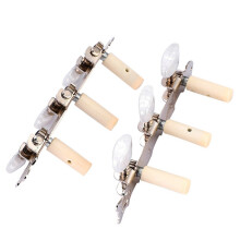Klassische Gitarren-Stimmmechaniken 3+3 Silber Acrylic Bohrungen für Gitarre