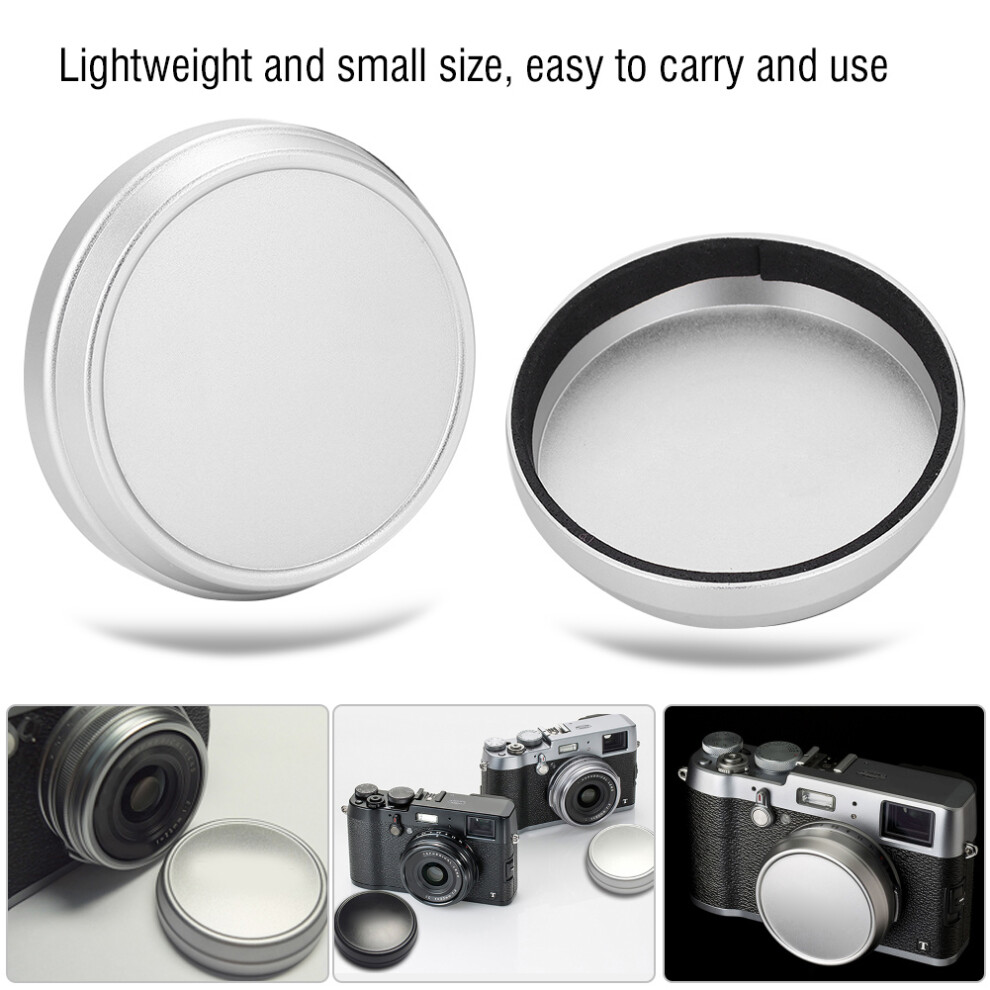 Professional Lens Metal Front Cap For Fujifilm X100 X100s X100t Photography Accessory Silver 9401324055492