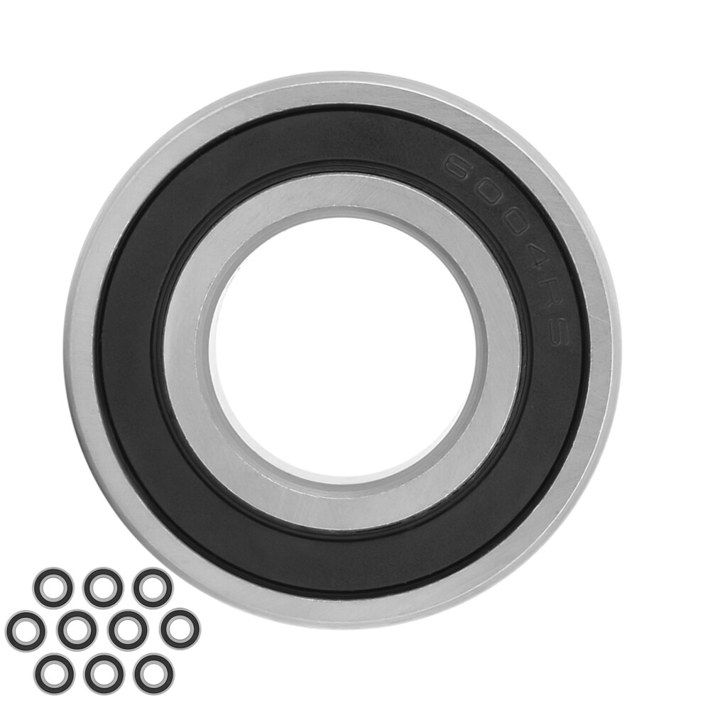 10Pcs 6004-2Rs1 Rubber Sealed Deep Groove Ball Bearings 20X42x12 Mm 7891324056100